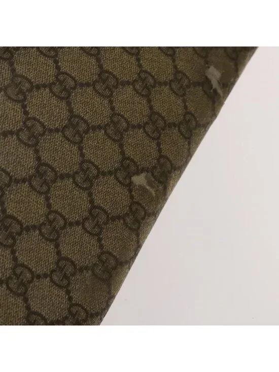 Authentic GUCCI GG Supreme Shoulder Bag PVC Beige Silver 223661 - Picture 14 of 16